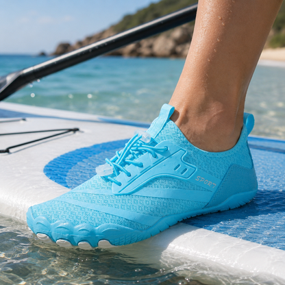 Amphibious Water Sneaker with Drainage System – Quick-Dry Mesh Aqua Shoe for Beach, Pool, Kayak & Rocky Shore