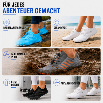 Barefoot Athletic Sneakers – Flexible Sole, Quick-Dry Mesh, Non-Slip Grip for Running & Water Sports