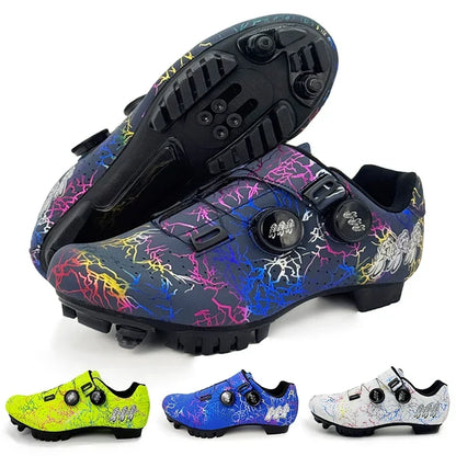 Clipless Road & MTB Bike Shoes with Rotary Dial Adjustment for Men & Women – SPD Compatible Cleat System
