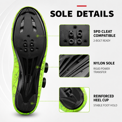 Clipless Road & MTB Bike Shoes with Rotary Dial Adjustment for Men & Women – SPD Compatible Cleat System