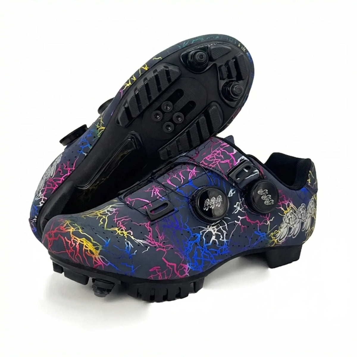 Clipless Road & MTB Bike Shoes with Rotary Dial Adjustment for Men & Women – SPD Compatible Cleat System