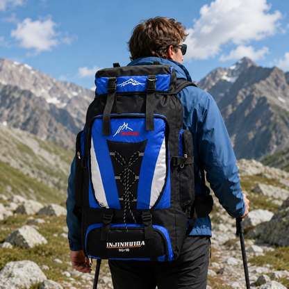 80L Hiking Backpack for Multi-Day Trips – Water-Resistant Trekking Pack with Breathable Support & Quick-Access Pockets for Camping