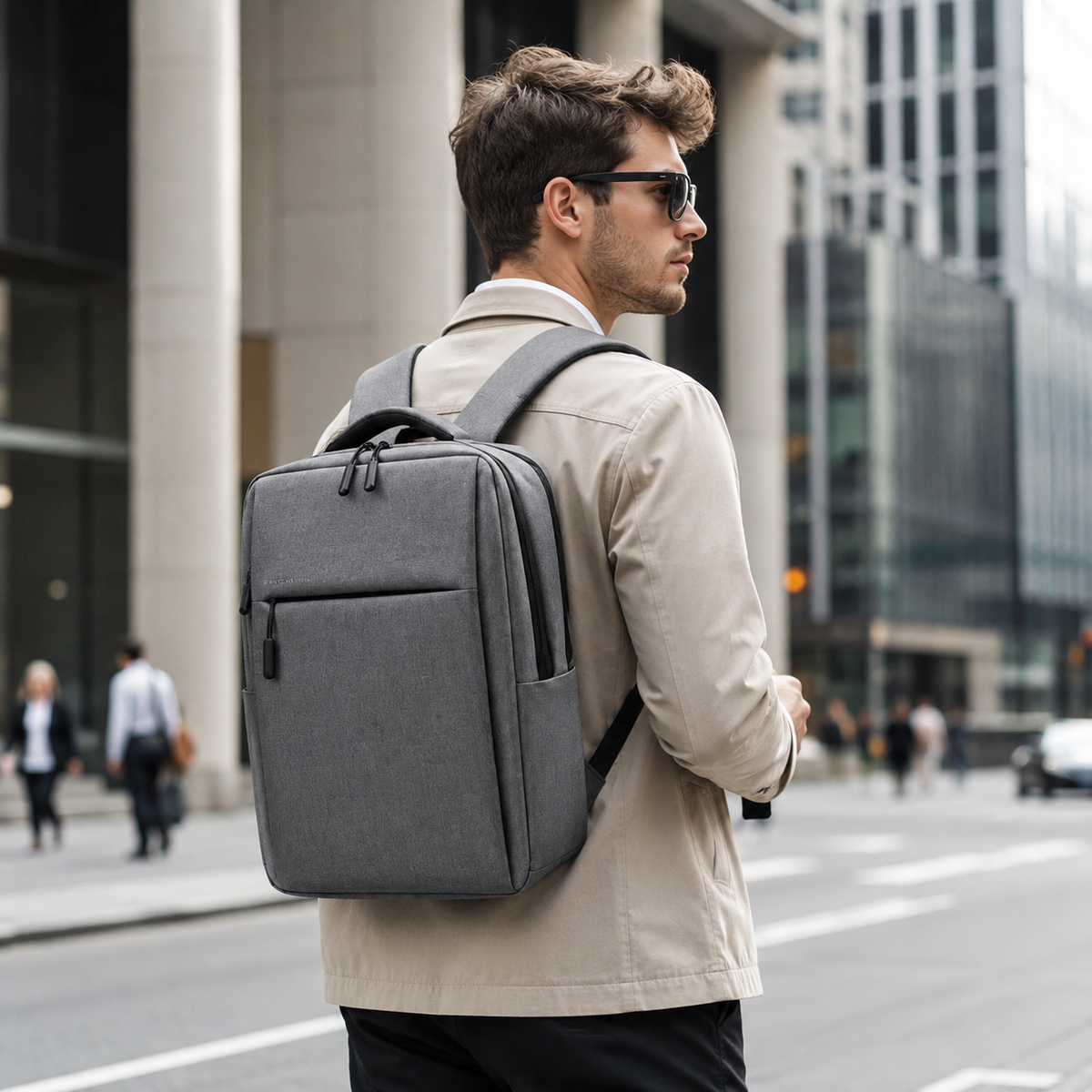 Water-Resistant Commuter Backpack with Padded Laptop Compartment for Work & Travel