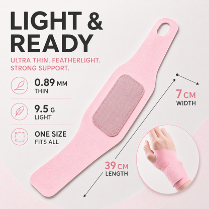Adjustable Wrist Brace for Tendon Support – Slim Compression Wrap for Pain Relief & Daily Protection