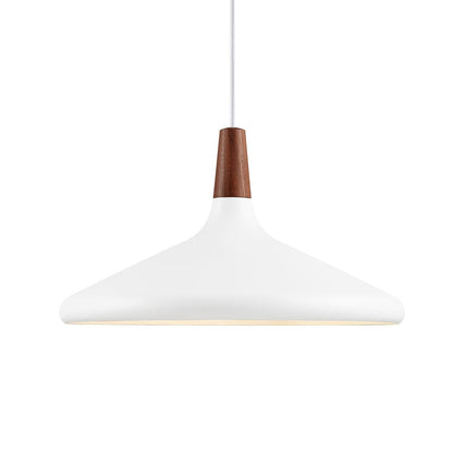 Hanging Drop Ceiling Fixture Wood Metal Shade Adjustable Cord 7-15 inch Diameter for Kitchen Island Dining Room E26 Socket Modern Farmhouse