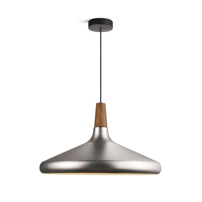 Hanging Drop Ceiling Fixture Wood Metal Shade Adjustable Cord 7-15 inch Diameter for Kitchen Island Dining Room E26 Socket Modern Farmhouse