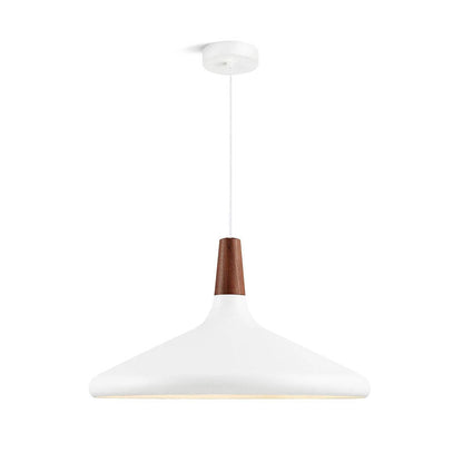 Hanging Drop Ceiling Fixture Wood Metal Shade Adjustable Cord 7-15 inch Diameter for Kitchen Island Dining Room E26 Socket Modern Farmhouse