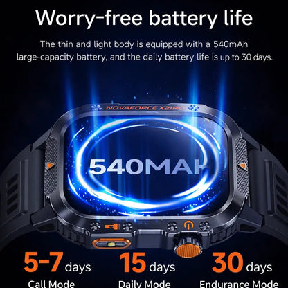 NovaForce X2 Pro | Rugged GPS Smartwatch with 100+ Sports Modes | Multi-Satellite Navigation for Active Lifestyles