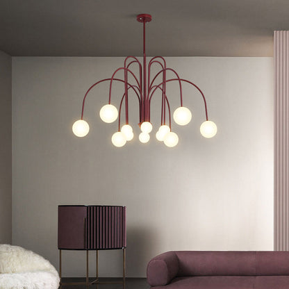 Swallow-Inspired G9 Pendant Light with Adjustable Chain, Metal & Glass Shades for Dining Room, Bedroom & Living Room Overhead Lighting