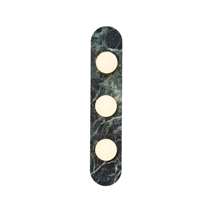 Sculptural Stone & Glass Sconce Light with Warm LED Glow for Hallway Living Room Bedroom Entryway Interior Accent Lighting Modern Minimalist