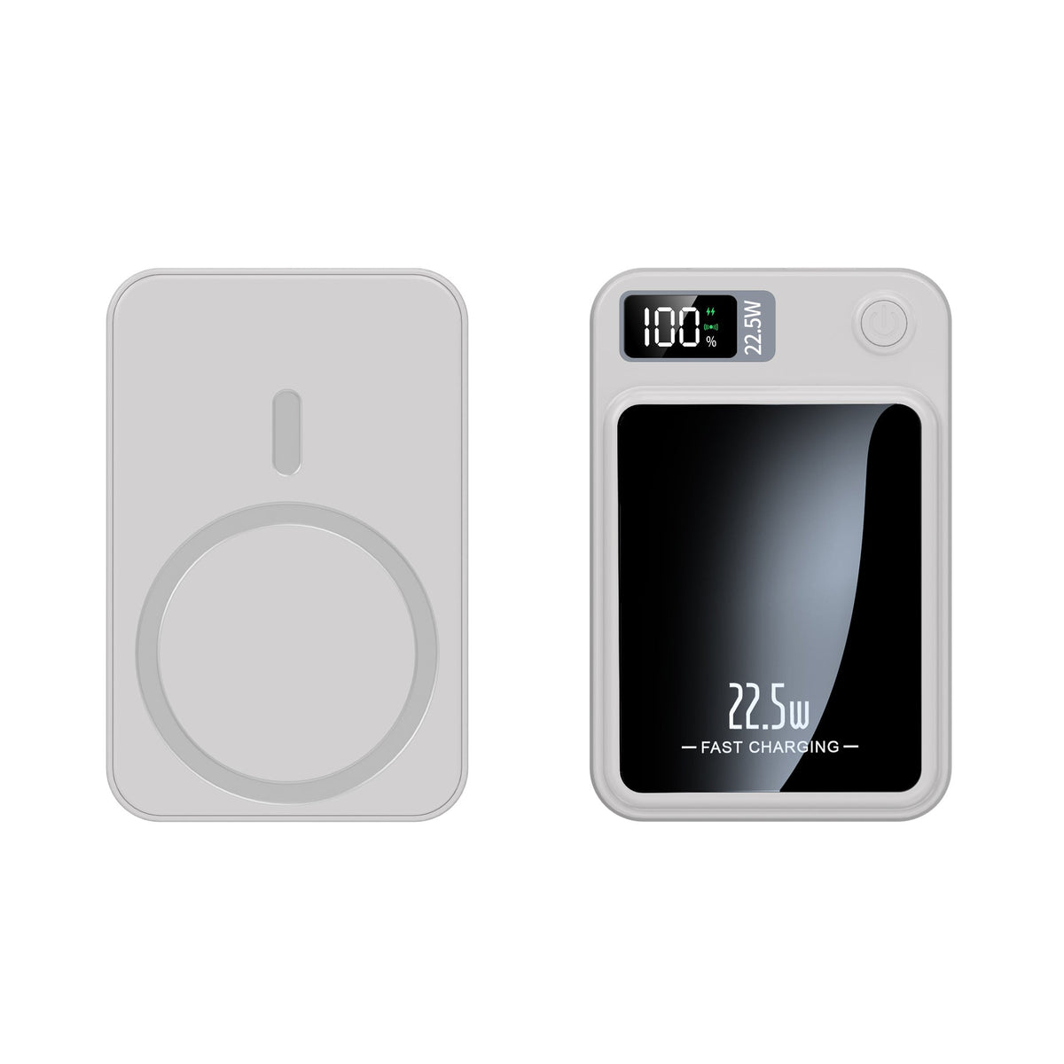 Portable Power Bank 20000mAh Fast Charging Battery Pack with Wireless Charging Pad & LED Display for iPhone Android Samsung Tablet Travel