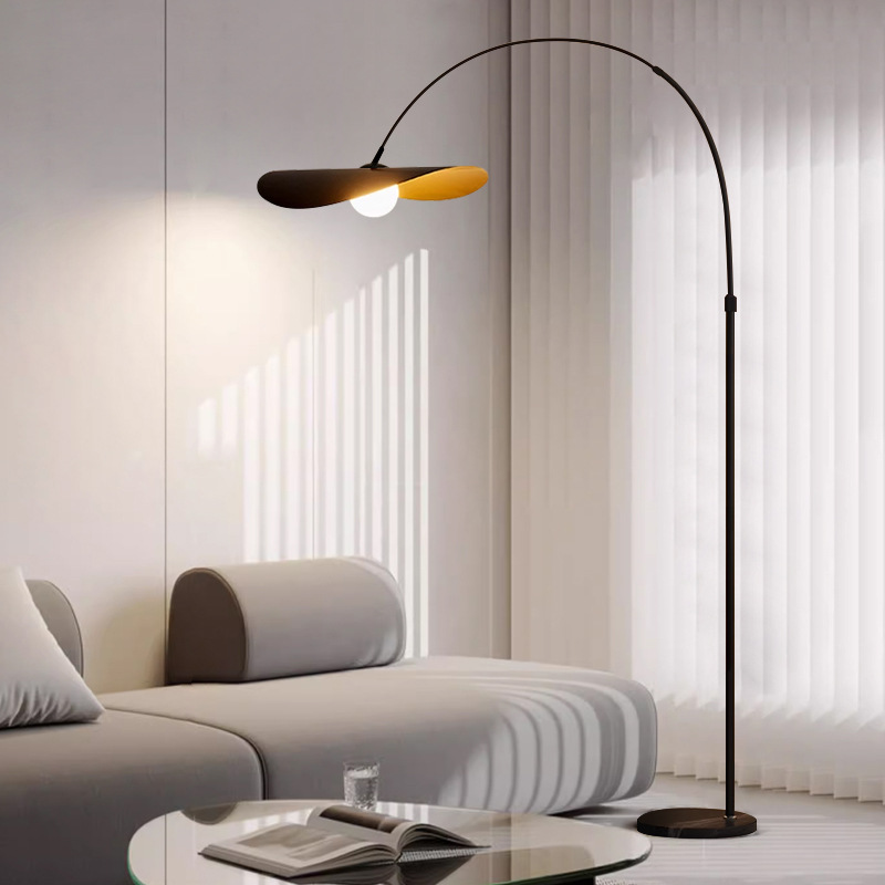 Curved Arc Standing Lamp with LED Height-Adjustable 71–79 Inch Iron Design for Reading Nook Bedroom Office Modern Minimalist Overhead Task L