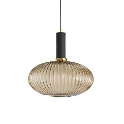 Tinted Glass Drop Ceiling Fixture E27 Socket 12 in Shade for Dining Room Kitchen Island Bar Lounge Adjustable Cord Scandinavian Inspired Hom