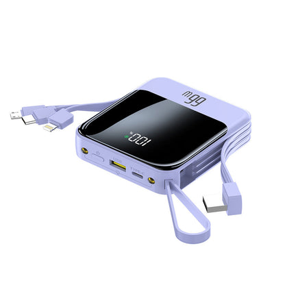 Powerbank | Portable Charging Solution with Smart Cable Management | Digital Display for Real-Time Monitoring