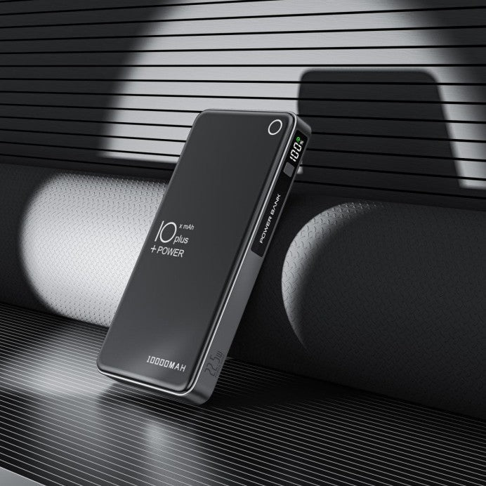 Portable Charger | 10000 mAh Power Bank with Fast Charging & LCD Display | Dual USB Ports for On-the-Go Charging