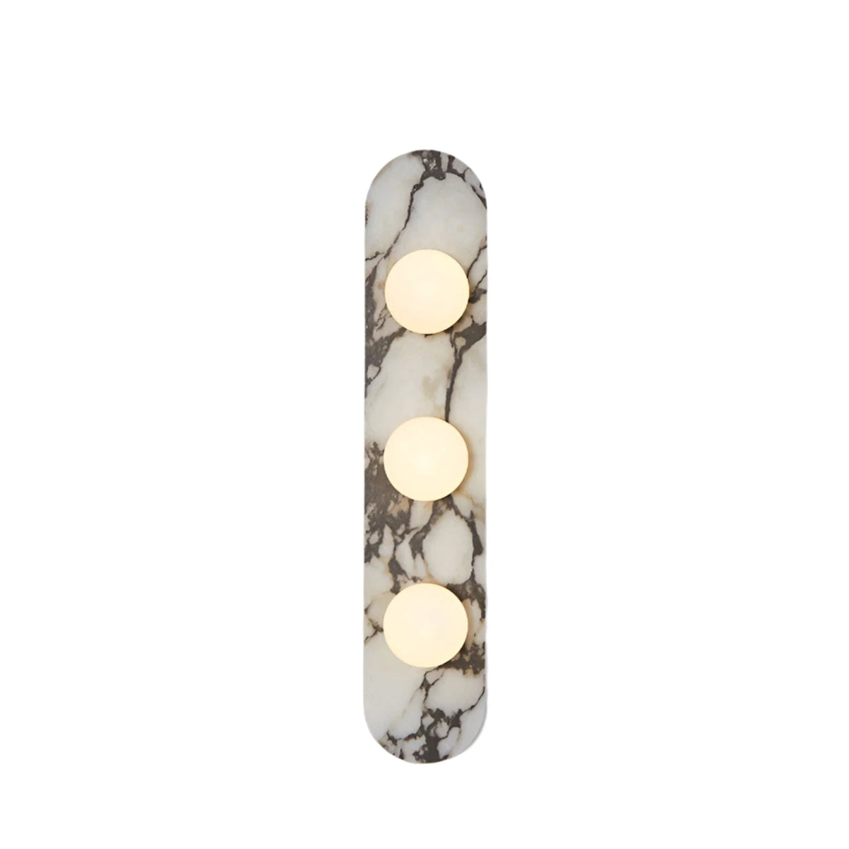 Sculptural Stone & Glass Sconce Light with Warm LED Glow for Hallway Living Room Bedroom Entryway Interior Accent Lighting Modern Minimalist