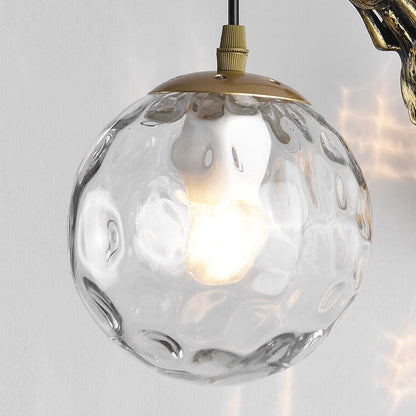 Sconce Fixture Hardwired E26 Socket Metal Glass Shade Bedroom Living Room Hallway Accent Lighting Modern Interior Decor Wall Mounted 10 in