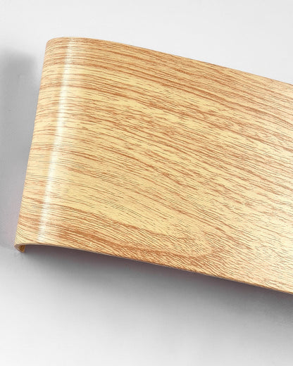 Aluminum Up-Down Sconce 10W 3000K Wood-Grain Indoor Outdoor Hallway Balcony Entryway Modern Bidirectional Ambient Accent Fixture IP65