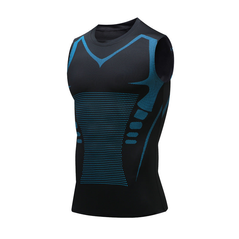 Compression Tank Top with Posture Support for Men & Women – Breathable Body Shaping Undershirt
