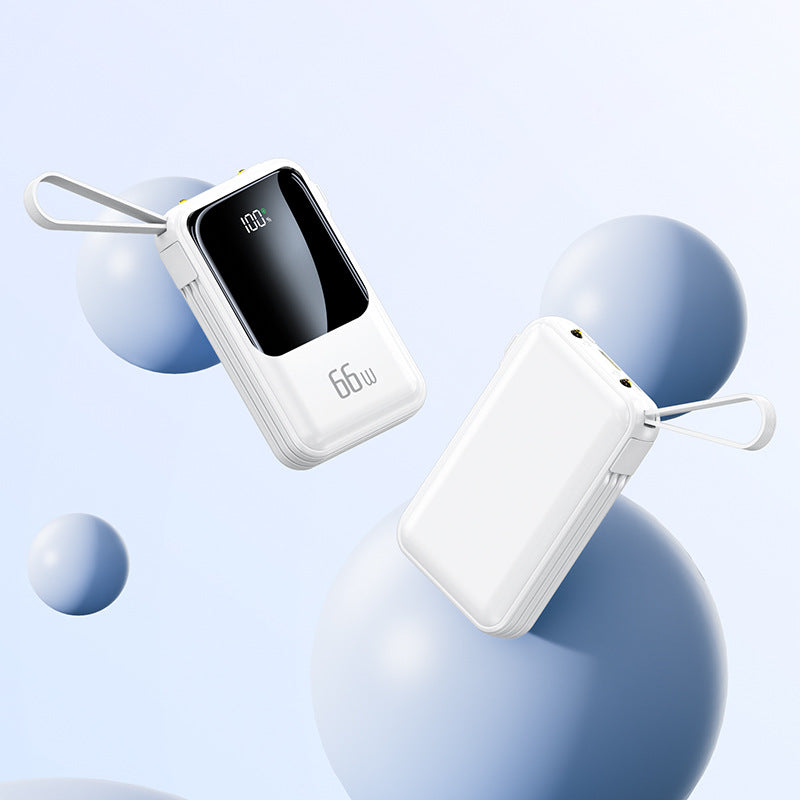Portable Charger | 66W Power Bank with Digital Display | Compact Design for Fast On-the-Go Charging