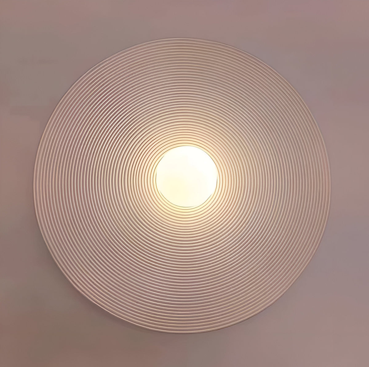 Round Glass Resin Wall Sconce White LED Fixture Bedroom Hallway Living Room Soft Glow Minimalist Mount Ambient Light for Home