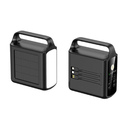 EcoCharge | Portable Solar Power Bank with High Capacity & Multi-Device Charging | Durable Design for Outdoor Adventures