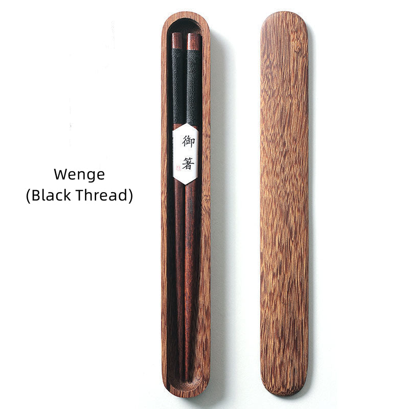 Premium Walnut Utensils for Asian Cuisine & Ramen Bowls – Artisan Wood Dining Tools with Presentation Case