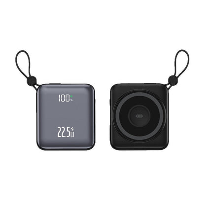 Portable Induction Power Bank | Wireless Charger with LED Display | Fast Charging for On-the-Go Use
