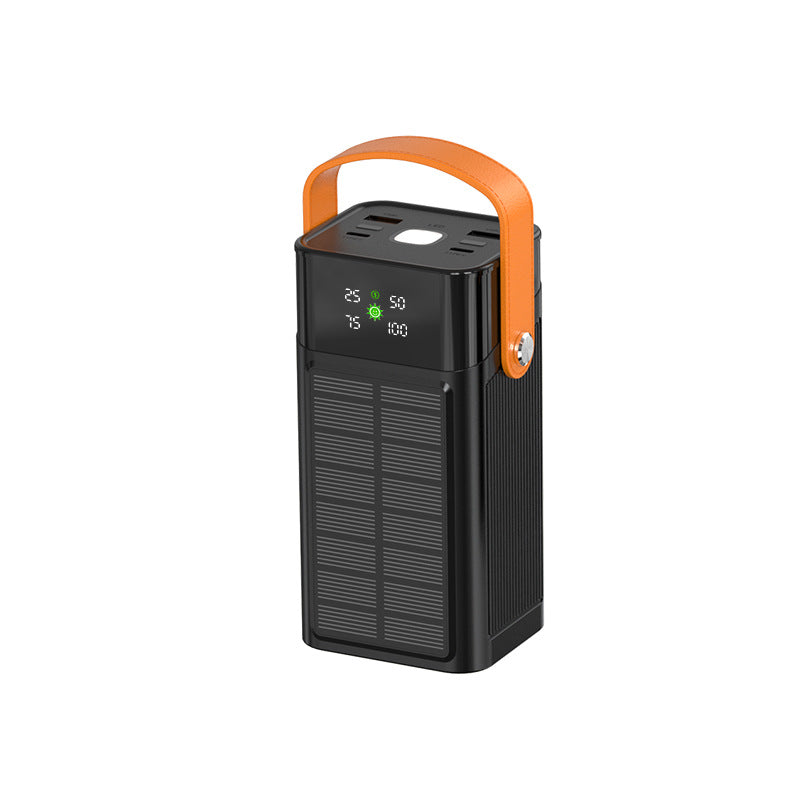 EcoCharge | Portable Solar Power Bank with LED Display & Multiple Ports for Reliable Charging