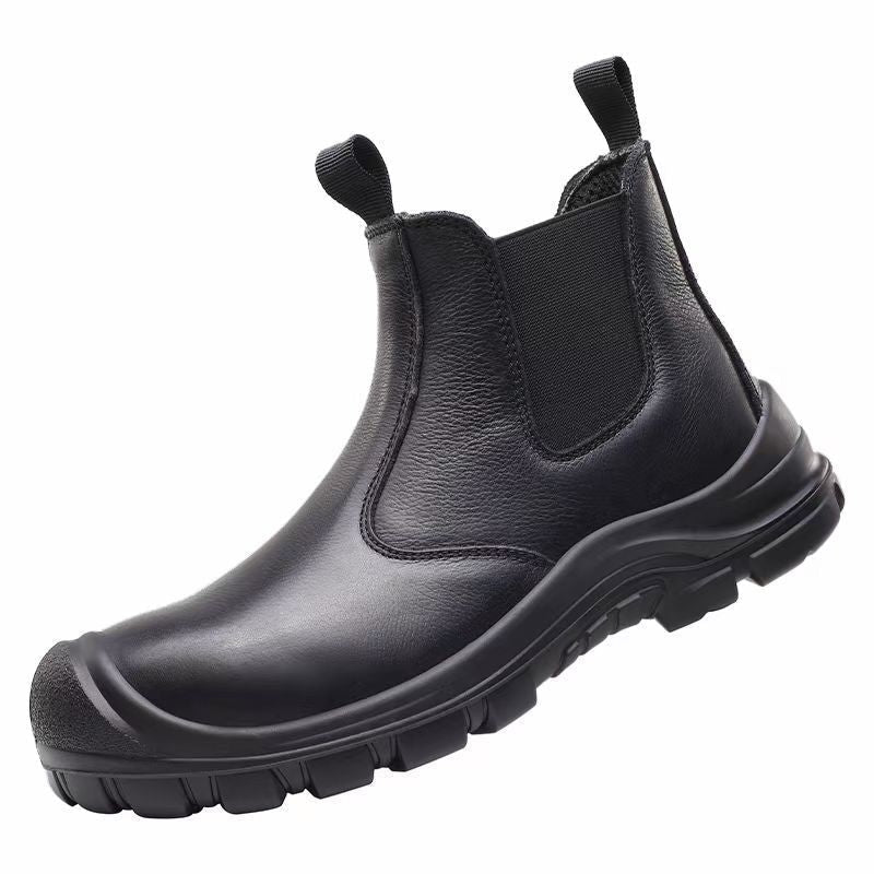 Steel Toe Work Boots Orthopedic Safety Shoes Anti-Fatigue with Arch Support for Construction Warehouse Factory