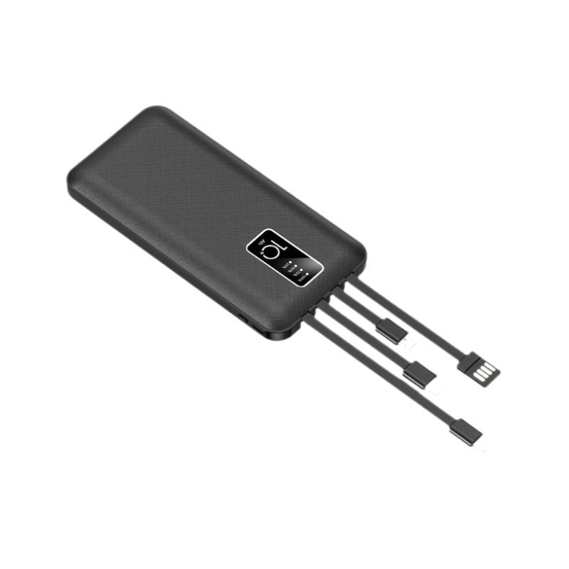 Best Power Bank | 19000mAh Portable Charger with Integrated Cables | Best Portable Power Bank for iPhone, Samsung & Android