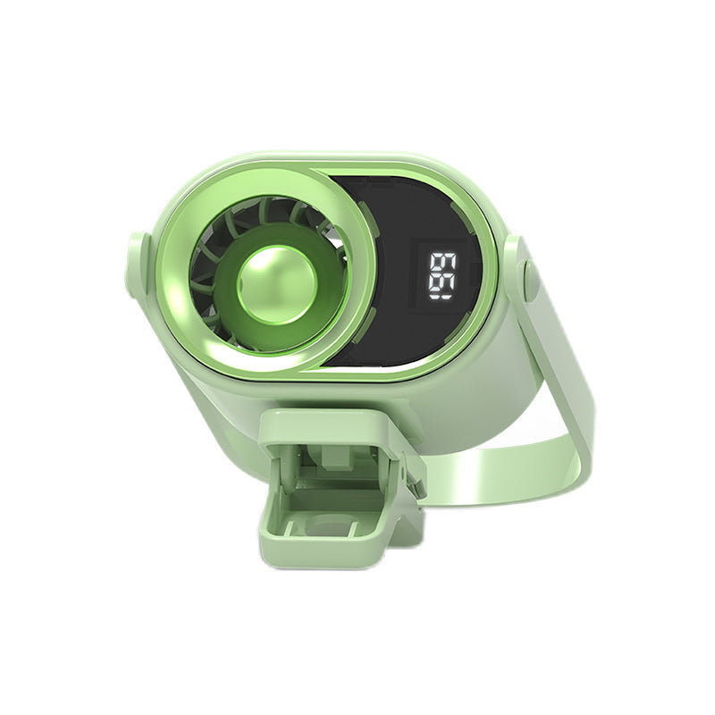 Portable Handheld Fan with Digital Speed Display – Quiet Cooling for Travel, Work & Events