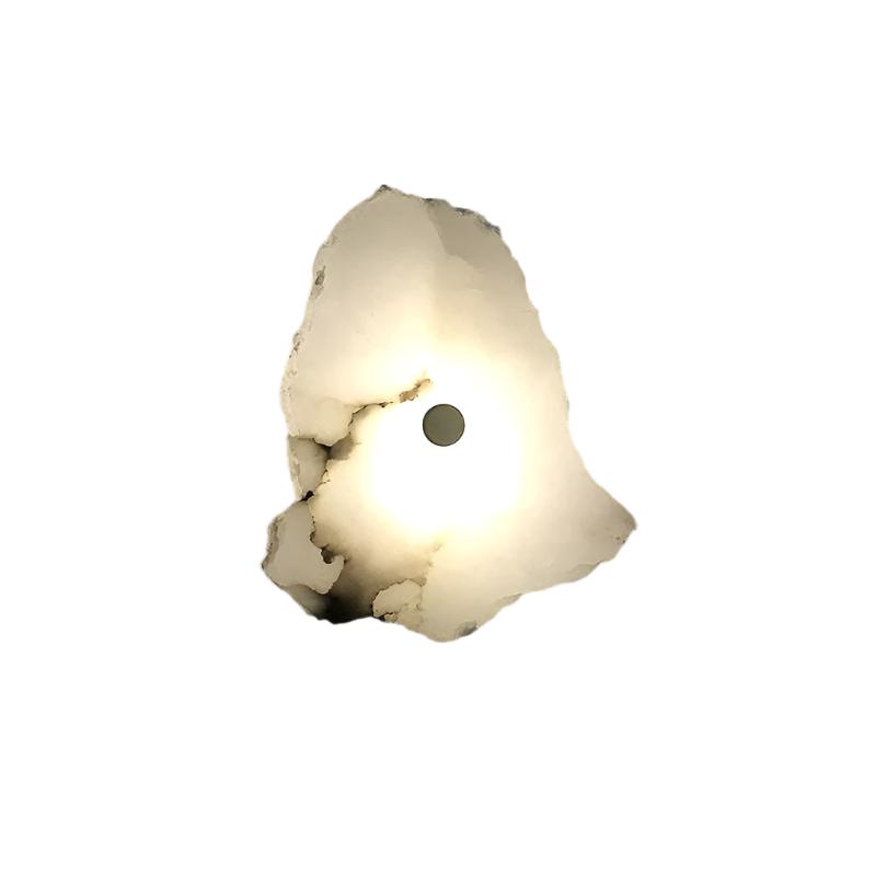 Stone Sconce Light LED Warm Glow for Stairs Entryway Vertical Mount Accent Fixture 5-Inch Contemporary Wall Lighting for Narrow Spaces