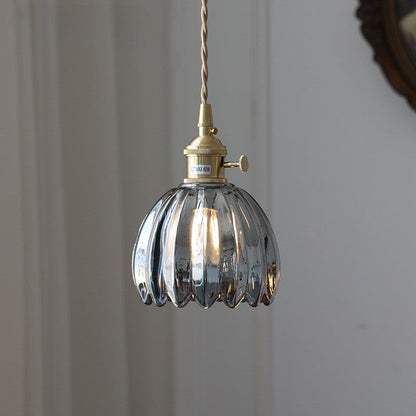 Textured Glass Globe Drop Light for Kitchen Island & Dining Areas – E27 Socket 4.7 in Shade Adjustable Cord Minimalist Home Fixture