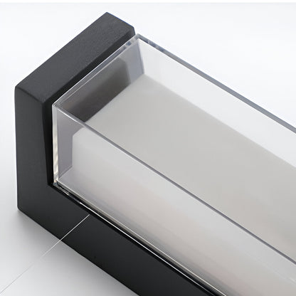 Outdoor Sconce Fixture 10.6 in Black Waterproof Bidirectional Beam for Exterior Walls Entrance Porch Garden Pathway Architectural Accent IP6
