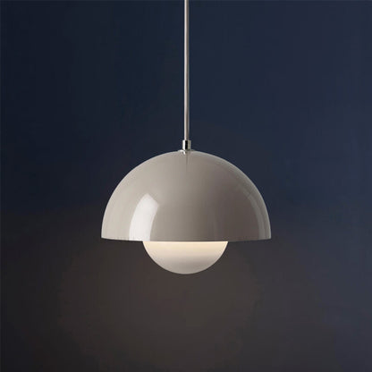 Dome Pendant Light Fixture Single Head Nordic Style Hanging Lamp Adjustable Cable Modern Ceiling Light for Kitchen Island Dining Room