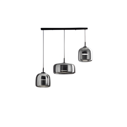 Glass Hanging Ceiling Fixture with Adjustable Cord for Dining Tables & Kitchen Islands | Color-Tunable LED Modern Farmhouse Style