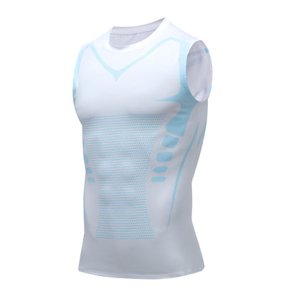 Compression Tank Top with Posture Support for Men & Women – Breathable Body Shaping Undershirt