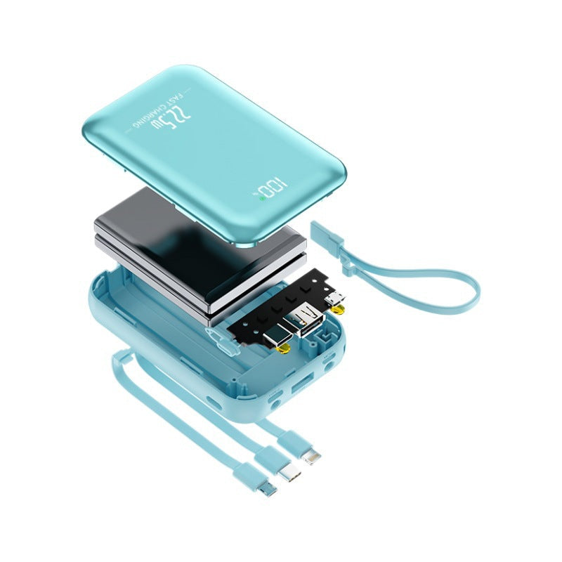 Ortekor Best Power Bank | Best Portable Charger with Fast Charging & Built-in Cables | Portable Power Bank for iPhone, Samsung & Android