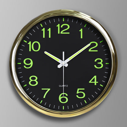 Illuminated LED Wall Clock – 12" Round Digital Display Clock with Backlight for Living Room, Bedroom & Office