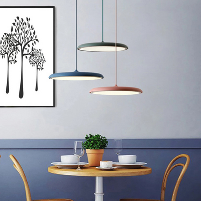 Modern Scandinavian LED Hanging Light Fixture for Dining Room & Living Space