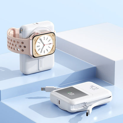 Portable Power Bank with Apple Watch Holder & Fast Charging