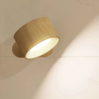 Cordless Rotating Sconce Light USB Rechargeable 3 in Magnetic Mount Touch Dimming Night Light for Bedside Hallway Closet Accent Lighting No
