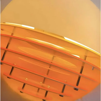 Glass Dome Ceiling Fixture Suspended Lighting 12 Inch Multicolor Rings for Kitchen Island Breakfast Nook Entryway Bedroom Contemporary Decor