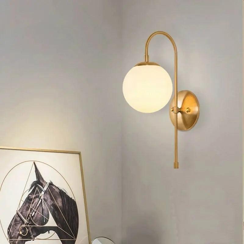 Contemporary Minimalist Wall Sconce Light with Sleek Metal Finish for Living Room Bedroom Hallway Office Indoor Lighting Fixture