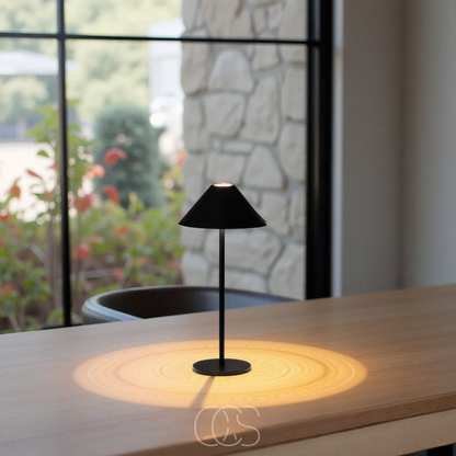 Cordless Touch-Dimming LED Lantern Table Lamp with Rechargeable Battery for Indoor & Outdoor Use
