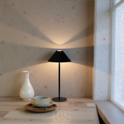Cordless Touch-Dimming LED Lantern Table Lamp with Rechargeable Battery for Indoor & Outdoor Use