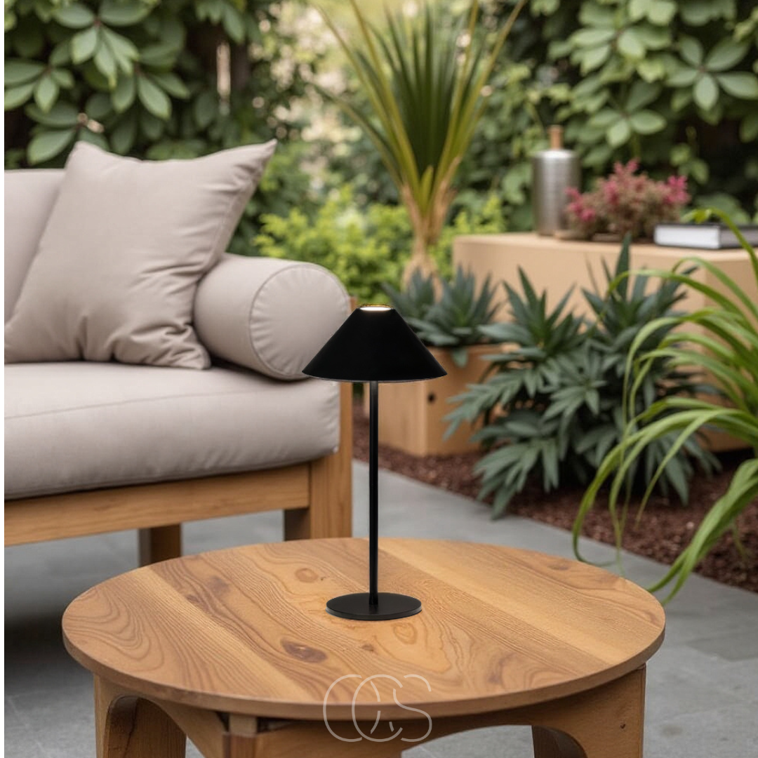 Cordless Touch-Dimming LED Lantern Table Lamp with Rechargeable Battery for Indoor & Outdoor Use