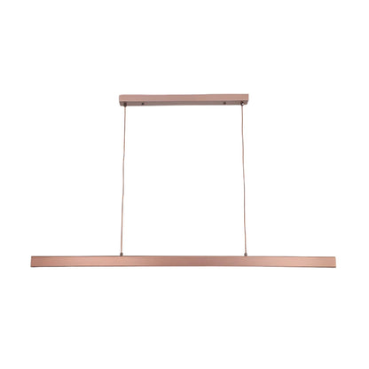 Linear Metal LED Fixture 47 in Black Kitchen Island Overhead Bar Lamp Slim Profile Adjustable Drop Modern Minimalist Style for Dining Room W