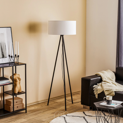 TIMBERLUME – Tripod Floor Lamp for Soft and Inviting Illumination
